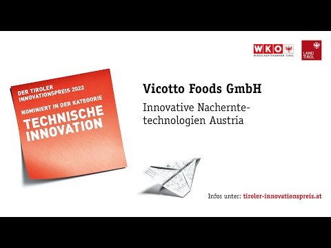 Tiroler Innovationspreis 2022: Vicotto Foods GmbH